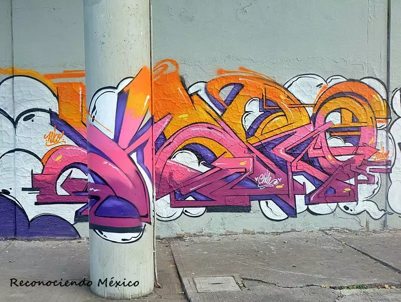 graffiti chileno en la ciudad de mexico