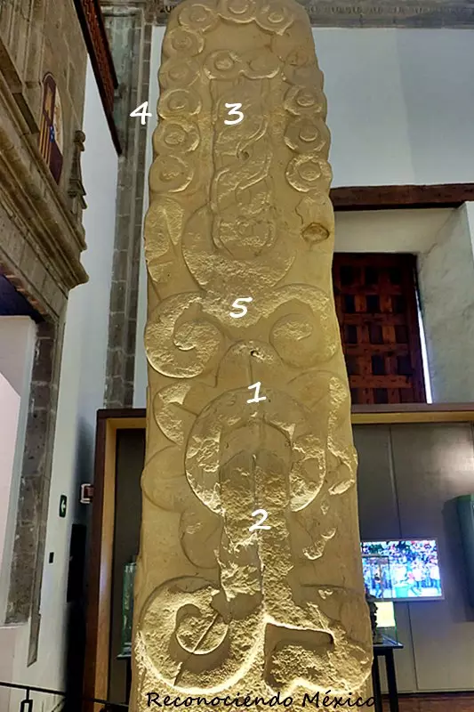 glifo 13 acatl en el monumento 4 de tetzapotitlan